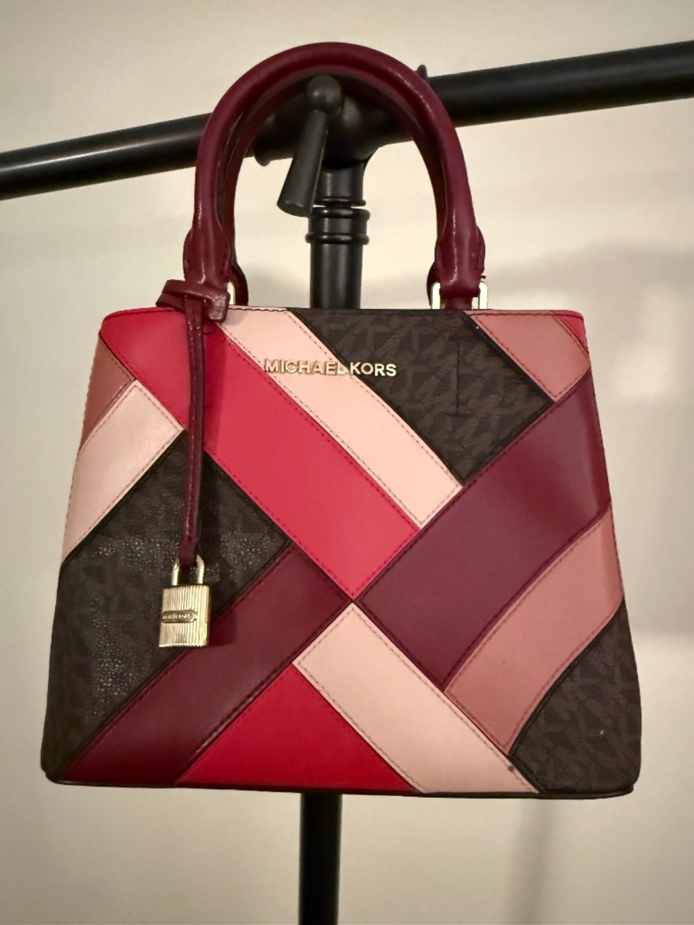 MICHAEL Michael Kors Ellis Small Multi-Color Leather Patchwork Mini Bag